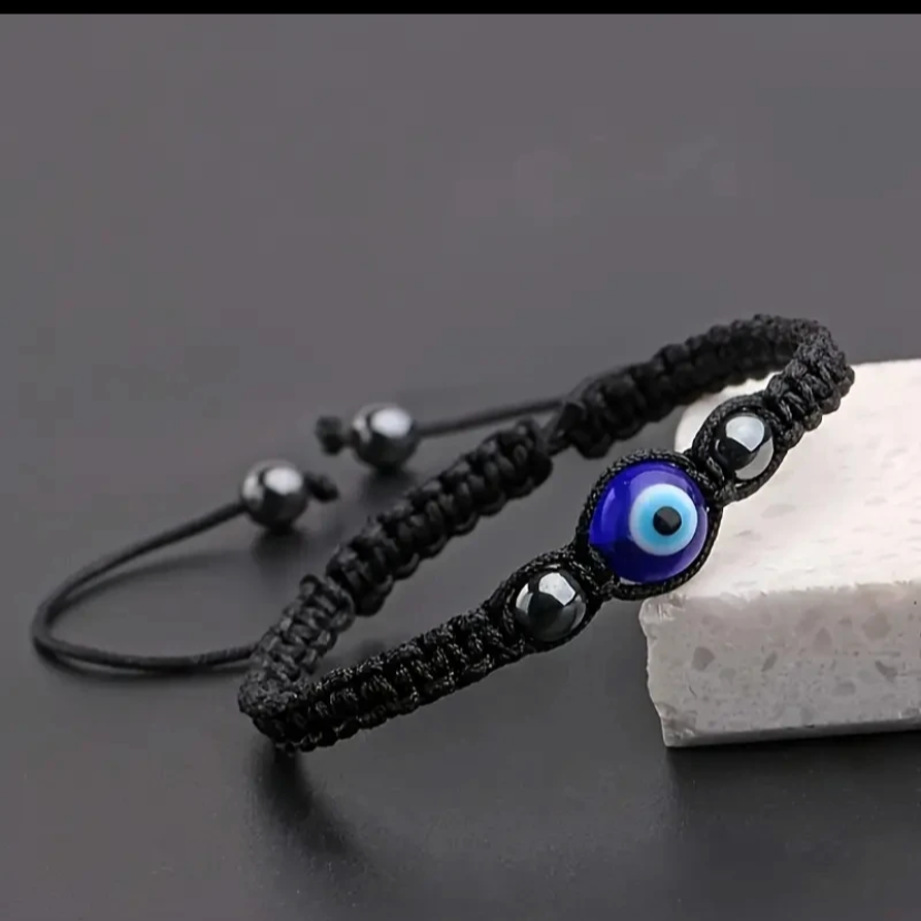 Braided Rope Evil Eye Bracelet