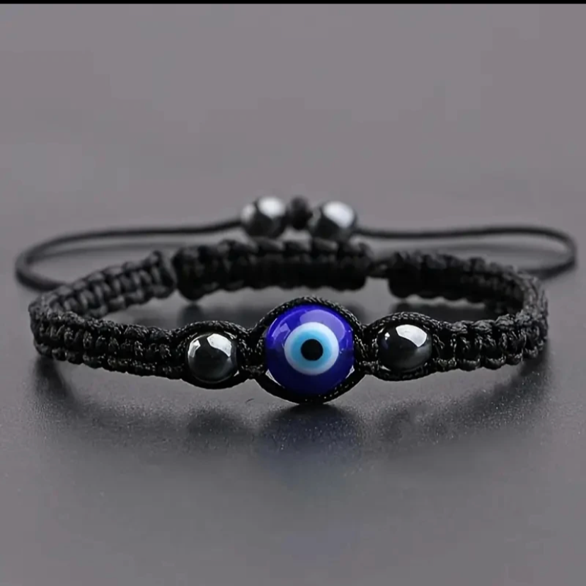 Braided Rope Evil Eye Bracelet