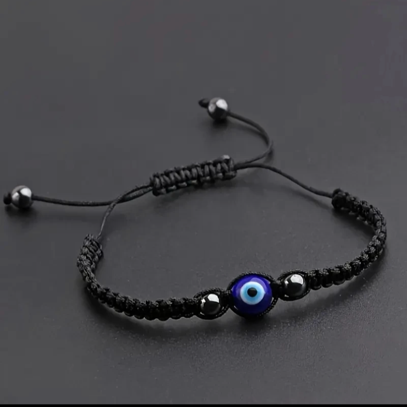 Braided Rope Evil Eye Bracelet