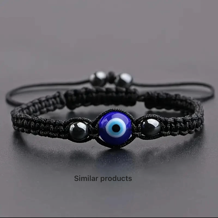 Braided Rope Evil Eye Bracelet