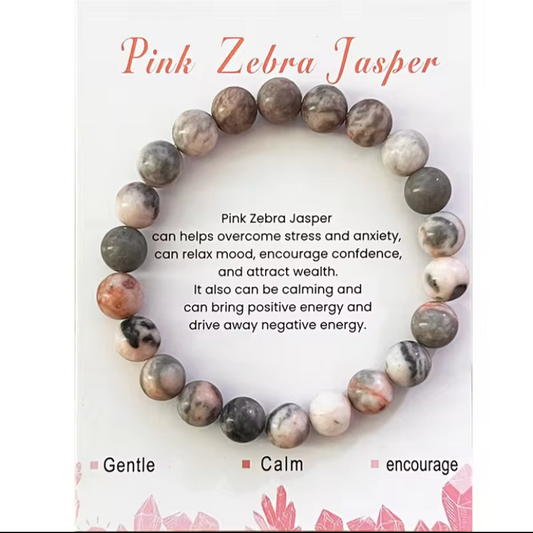 Healing Crystal Round Stone Bead Bracelets